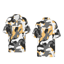 Load image into Gallery viewer, Boys Spirit Polo - Black and Gold Camo