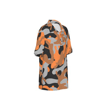 Load image into Gallery viewer, Boys Spirit Polo - Black and Orange Camo