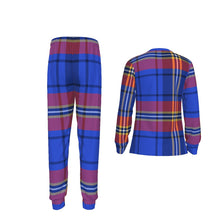 Load image into Gallery viewer, Blue and Red Plaid Kansas Kid&#39;s Pajamas Set
