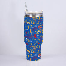 Load image into Gallery viewer, 40oz Diamond Cup With Stainless Steel Straw