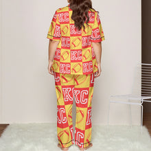 Load image into Gallery viewer, KC Football Check Women'S Trousers Pajamas Set