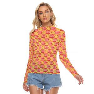 Football Check Women's Mesh Top