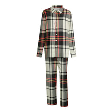 Load image into Gallery viewer, KC Christmas Plaid Unisex Imitation Silk Shirt Suit