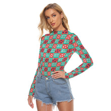 Load image into Gallery viewer, Currently Check Print Women&#39;s Mesh Top