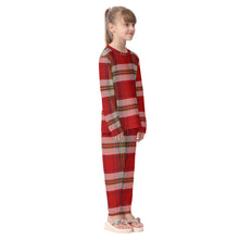 Load image into Gallery viewer, Christmas Plaid Print Kid&#39;s Pajamas Set