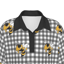 Load image into Gallery viewer, Boys Spirit Polo- Black and White Buzz Black Collar