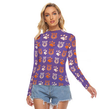 Load image into Gallery viewer, Tigers Purple Ladies Mesh Top