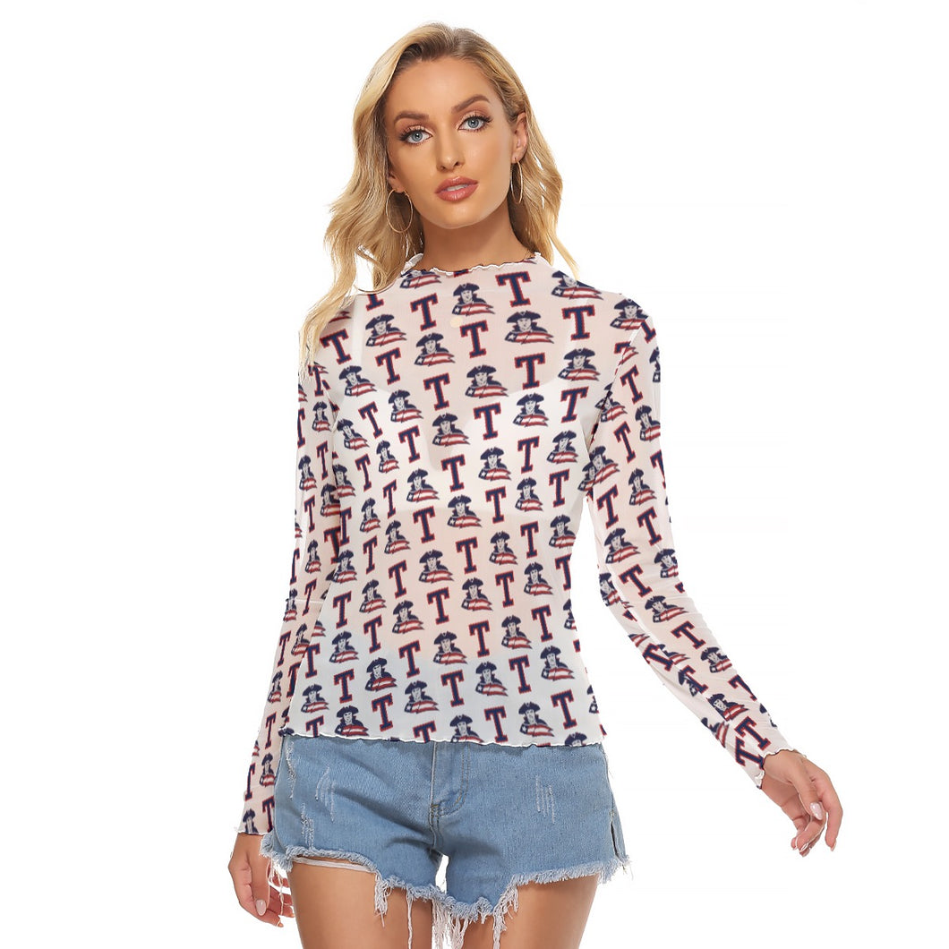 Patriots All-Over Print Women's Mesh T-shirt