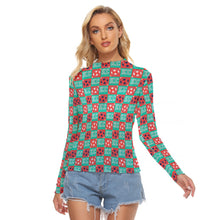 Load image into Gallery viewer, Currently Check Print Women&#39;s Mesh Top