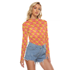 Football Check Women's Mesh Top