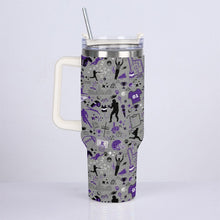 Load image into Gallery viewer, 40oz Diamond Cup With Stainless Steel Straw