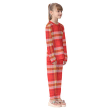 Load image into Gallery viewer, Kc Christmas Plaid Print Kid&#39;s Pajamas Set
