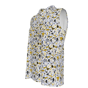Yellow Jacket Ladies UV Protection Sleeveless Polo Shirt