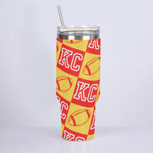 Load image into Gallery viewer, 40oz Diamond Cup With Stainless Steel Straw