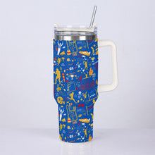 Load image into Gallery viewer, 40oz Diamond Cup With Stainless Steel Straw