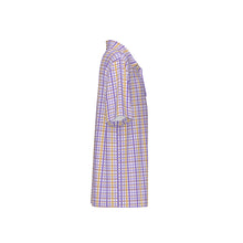 Load image into Gallery viewer, Boys Spirit Polo- Purple and Gold Plaid