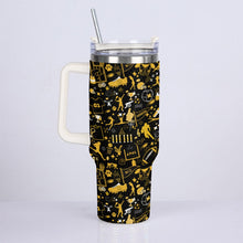 Load image into Gallery viewer, 40oz Diamond Cup With Stainless Steel Straw