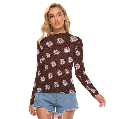 Rolla Bulldog Leopard Women's Mesh Top