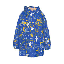 Load image into Gallery viewer, Kc Baseball Kid&#39;s Sherpa Fleece Hoodie Blanket