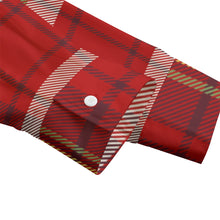 Load image into Gallery viewer, Christmas Plaid Unisex Imitation Silk Shirt Suit