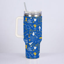 Load image into Gallery viewer, KC Baseball 40oz Diamond Cup With Stainless Steel Straw