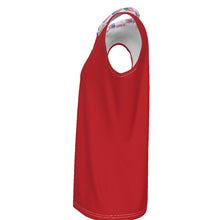 Load image into Gallery viewer, PRE-ORDER Women's Americana Pop UV Protection Sleeveless Polo-Red