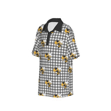 Load image into Gallery viewer, Boys Spirit Polo- Black and White Buzz Black Collar