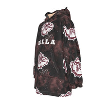 Load image into Gallery viewer, Rolla Bulldog Smoke Kid&#39;s Sherpa Fleece Hoodie Blanket