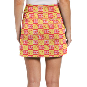 Football Check Ladies Mesh Skort