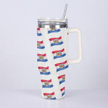 Load image into Gallery viewer, PRE-ORDER Show ME State 40oz Bedazzled Tumbler With Stainless Steel Straw
