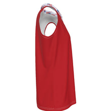 Load image into Gallery viewer, PRE-ORDER Women's Americana Pop UV Protection Sleeveless Polo-Red
