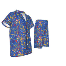 Load image into Gallery viewer, All-Over Print Kid&#39;s Imitation Silk Short Pajamas