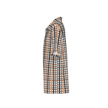 Load image into Gallery viewer, Boys Spirit Polo - Black and Orange Plaid