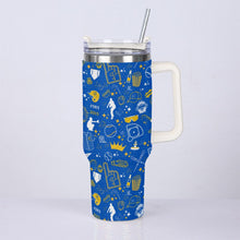 Load image into Gallery viewer, KC Baseball 40oz Diamond Cup With Stainless Steel Straw