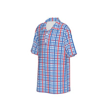 Load image into Gallery viewer, Boys Spirit Polo Collar- Red/White/Blue Plaid