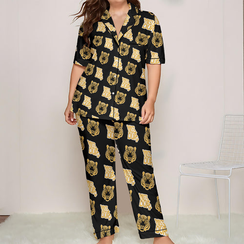 Mizz-raw Black Women's Trousers Pajamas Set