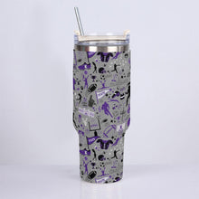 Load image into Gallery viewer, 40oz Diamond Cup With Stainless Steel Straw