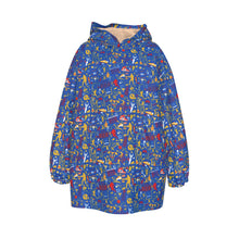 Load image into Gallery viewer, Kansas Micro Kid&#39;s Sherpa Fleece Hoodie Blanket