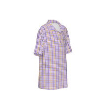 Load image into Gallery viewer, Boys Spirit Polo- Purple and Gold Plaid