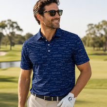Load image into Gallery viewer, PRE-ORDER Father Figure UV Protection Polo-Navy