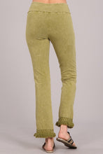 Load image into Gallery viewer, Pull-On Cropped Fringe Pant - Pear