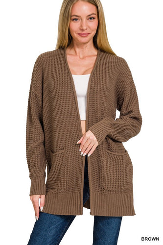 Sweater Cardigan-Brown