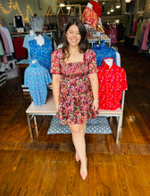 Load image into Gallery viewer, Emila Organza Dress- Black Floral