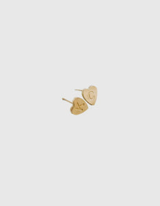 KC Gold Heart Studs