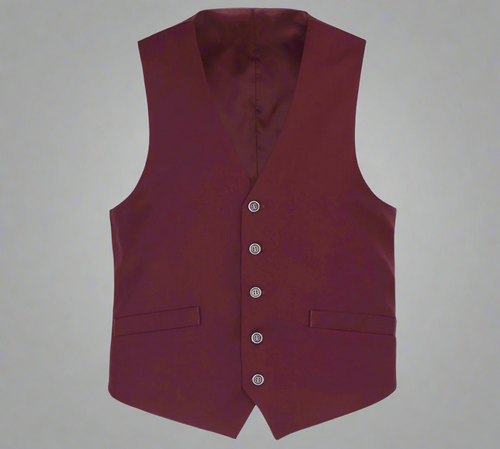 Renoir Vest 201-8 Burgandy