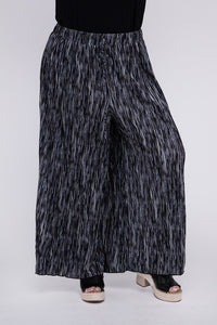 Drawstring Waist Wide Leg Pants