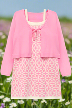 Load image into Gallery viewer, Flower Girl Dress and Cardigan - Pink