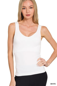 Seamless Tank- White