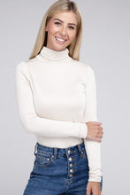 Load image into Gallery viewer, Ribbed Turtle Neck Long Sleeve Top