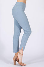 Load image into Gallery viewer, Pull-On Stretch Capri w/Slits - Blue